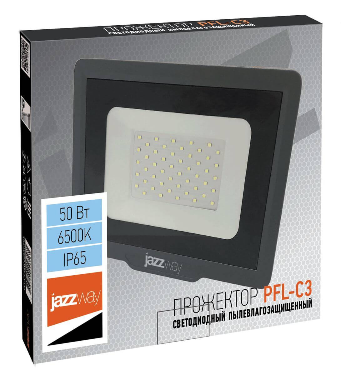 прожектор светодиодный jazzway pfl-c3 50w 6500k 5023581a