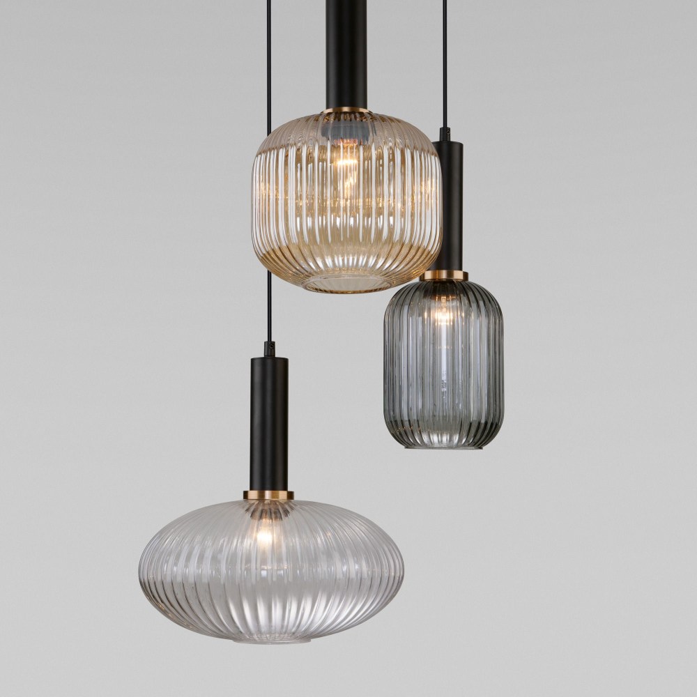 подвесной светильник eurosvet bravo 50183/3 черный