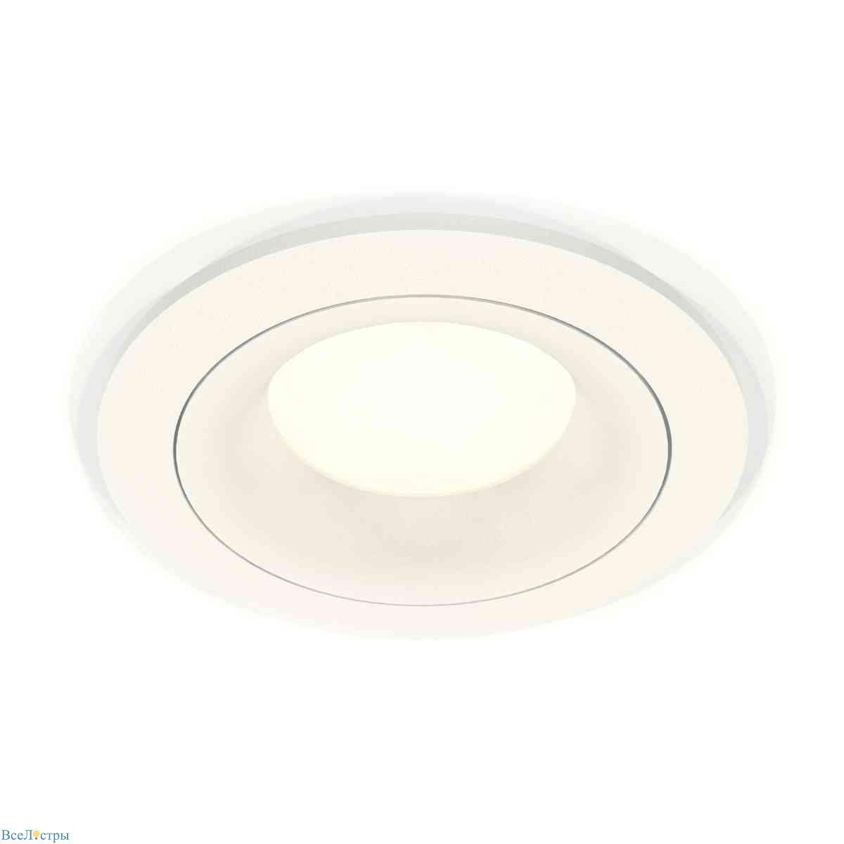 комплект встраиваемого светильника ambrella light techno spot xc7621001 swh белый песок (c7621, n7010)