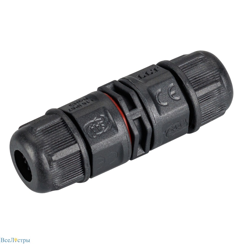 коннектор прямой arlight neo-con-i-2pin-bk (3-7mm, ip67) 024936