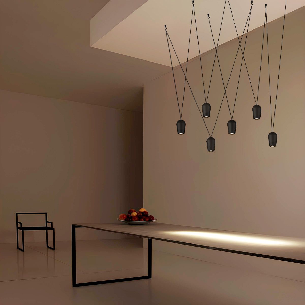 подвесной светодиодный светильник loft it blackout 10357/6