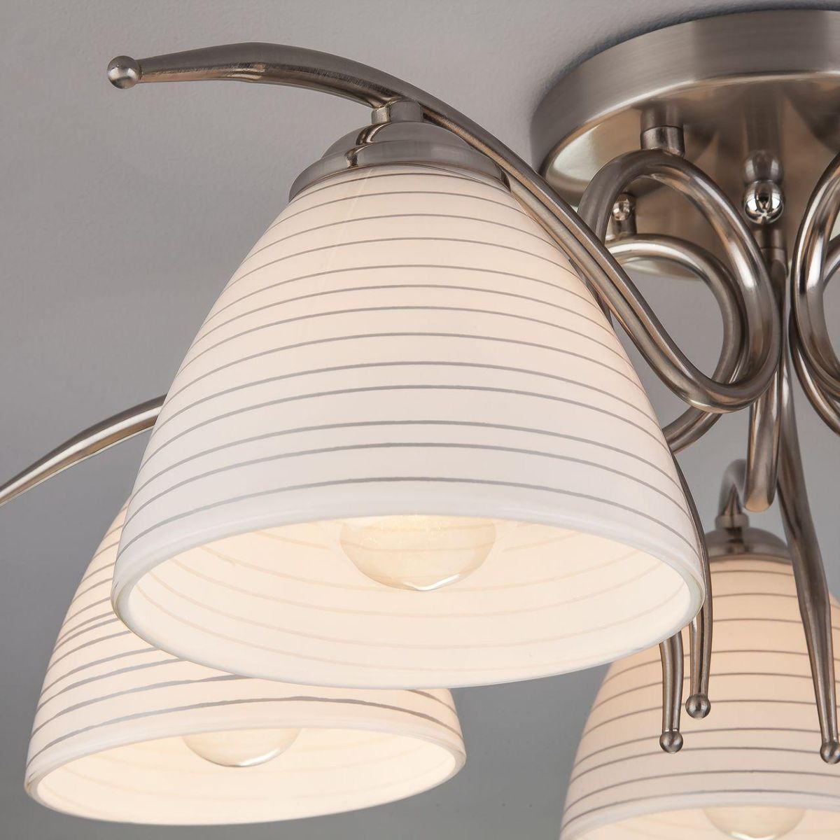 потолочная люстра eurosvet megan 30121/5 сатин-никель