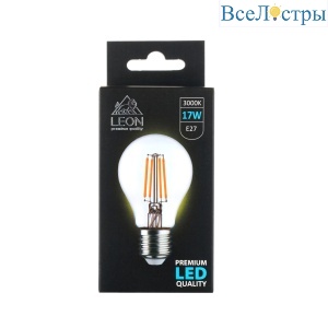 LE-A60-17W-3000K-E27/CL