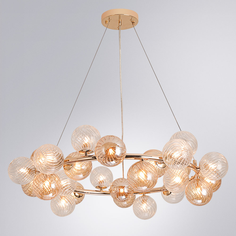 подвесная люстра arte lamp etereo a5261lm-25go