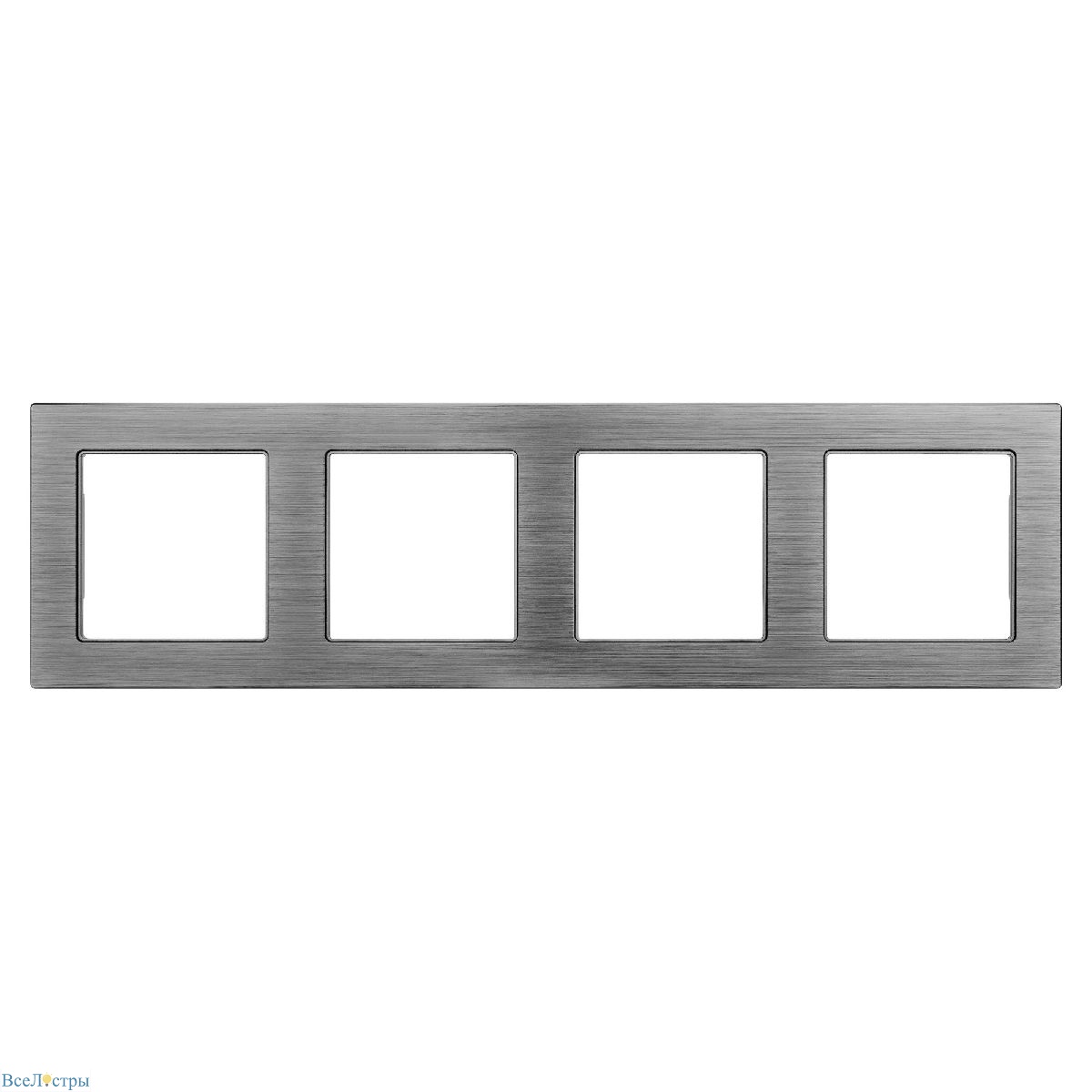 рамка на 4 поста arlight frm-presto-als-4-gr 043863