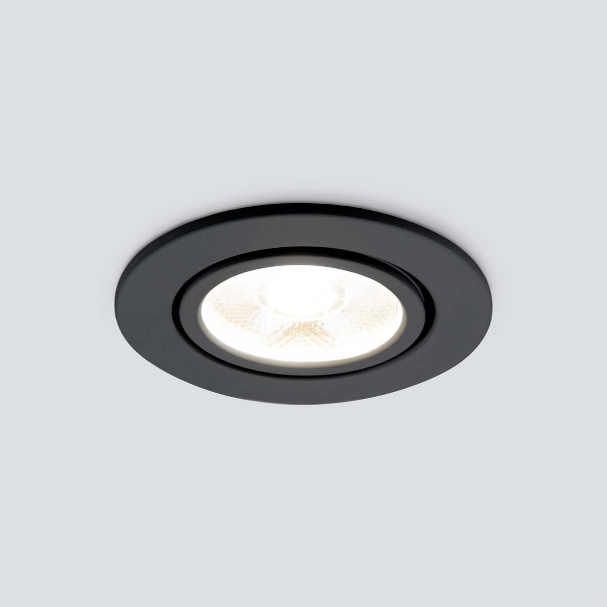 встраиваемый светодиодный светильник elektrostandard 15272/led черный 4690389176593