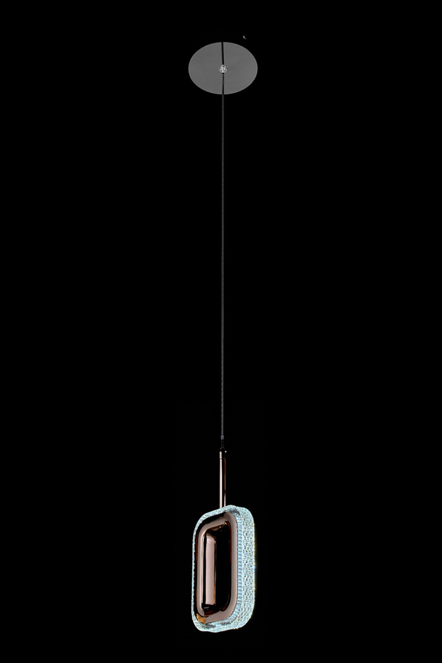 подвесной светильник theona le7701/1l black chrome