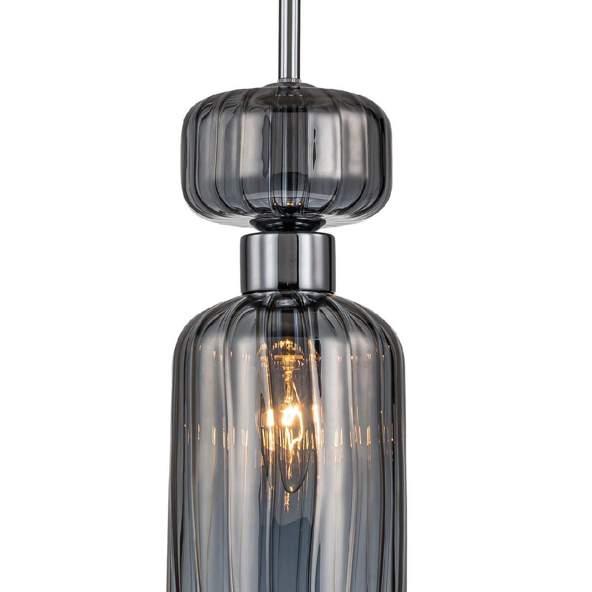 подвесной светильник escada gloss 1141/1s chrome/smoke