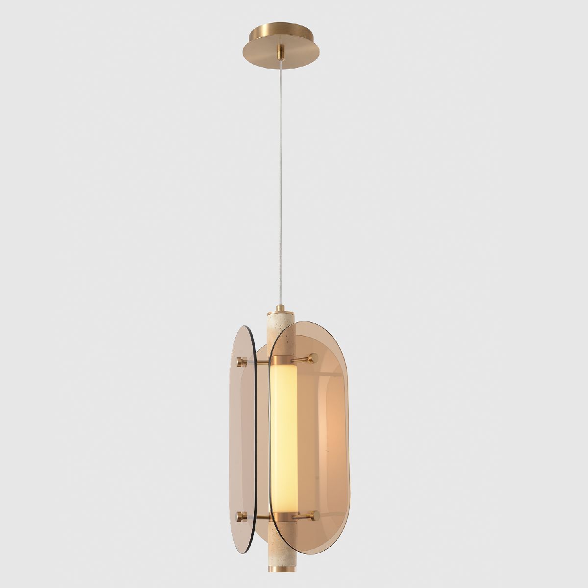 подвесной светильник crystal lux amarillo sp18w led brass