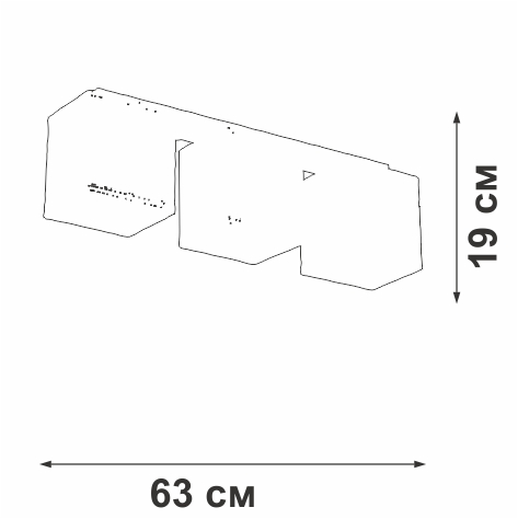 потолочный светильник vitaluce v2879-1/3pl