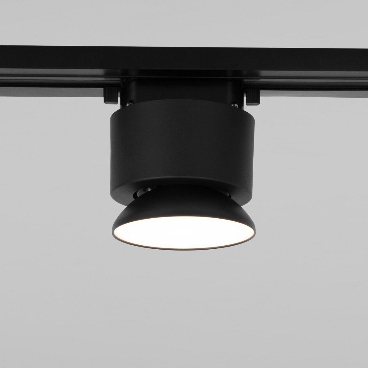 трековый светодиодный светильник elektrostandard smooth 85515/01 черный матовый a062874