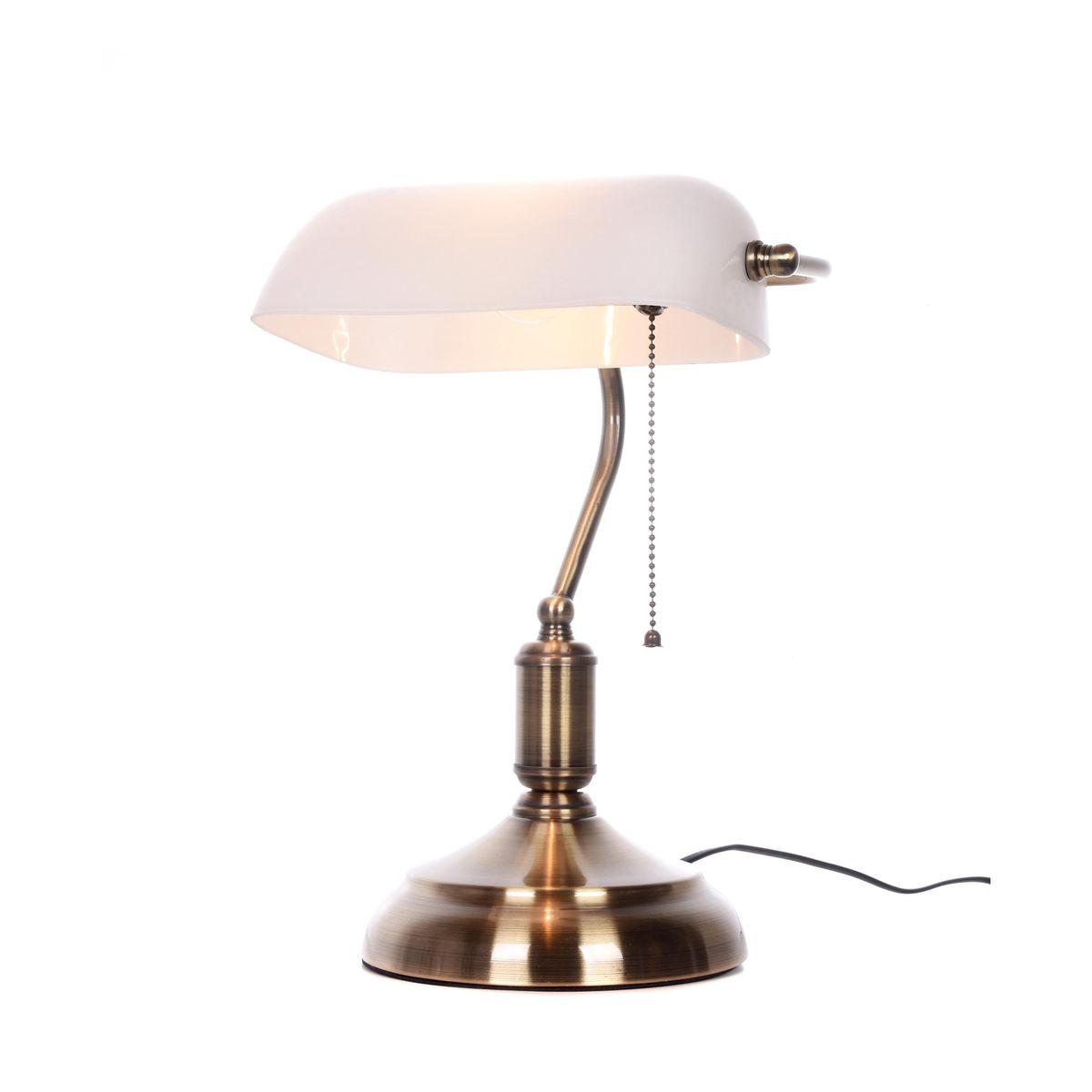 настольная лампа lumina deco banker ldt 305 wt