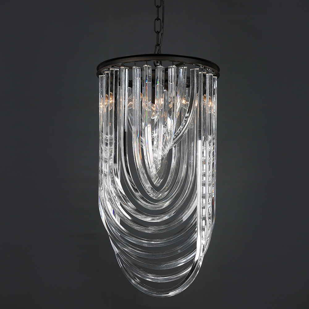 подвесной светильник delight collection murano glass kr0116p-3 black