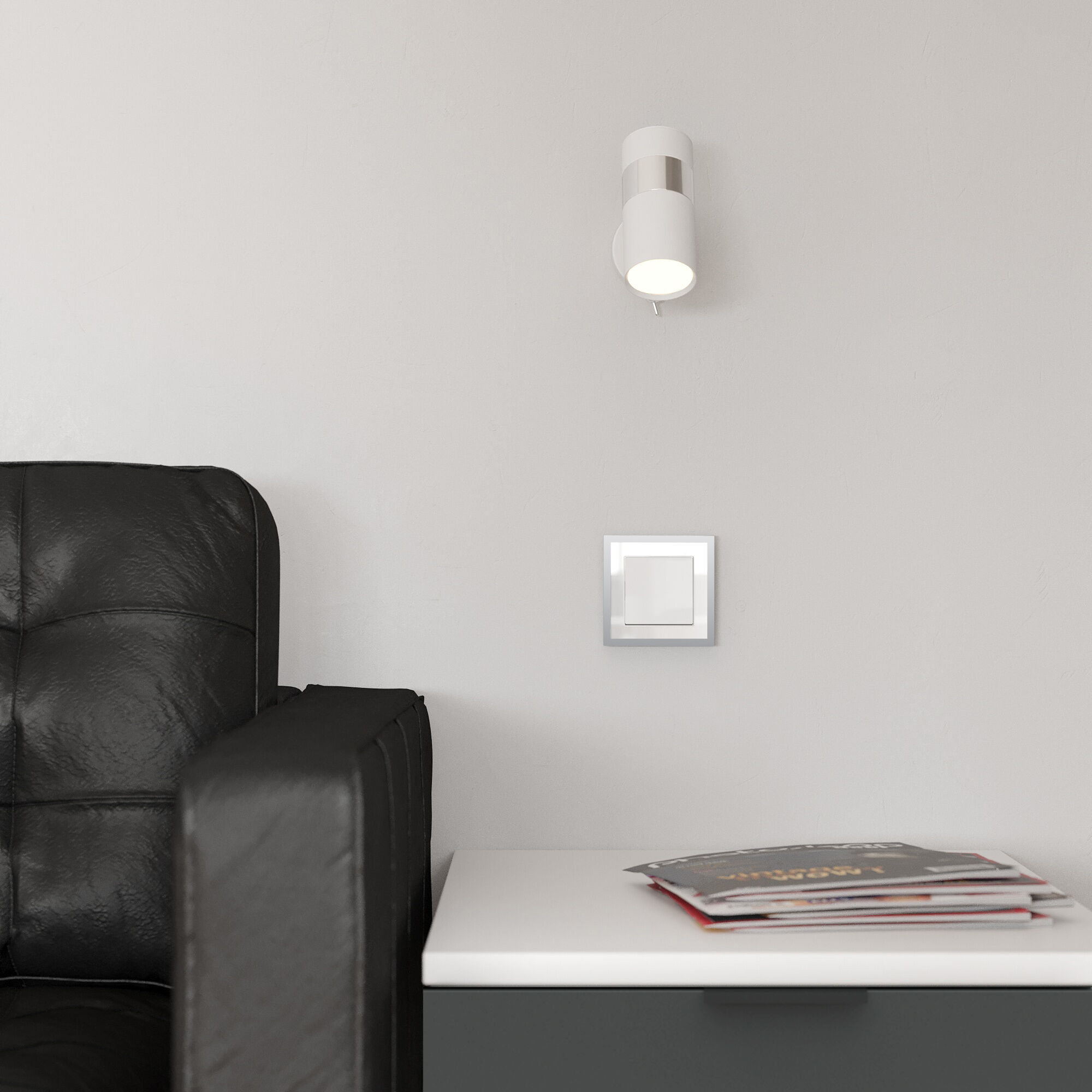 рамка на 1 пост werkel baguette белый-серебро 4690389185724 w0012850 a060227