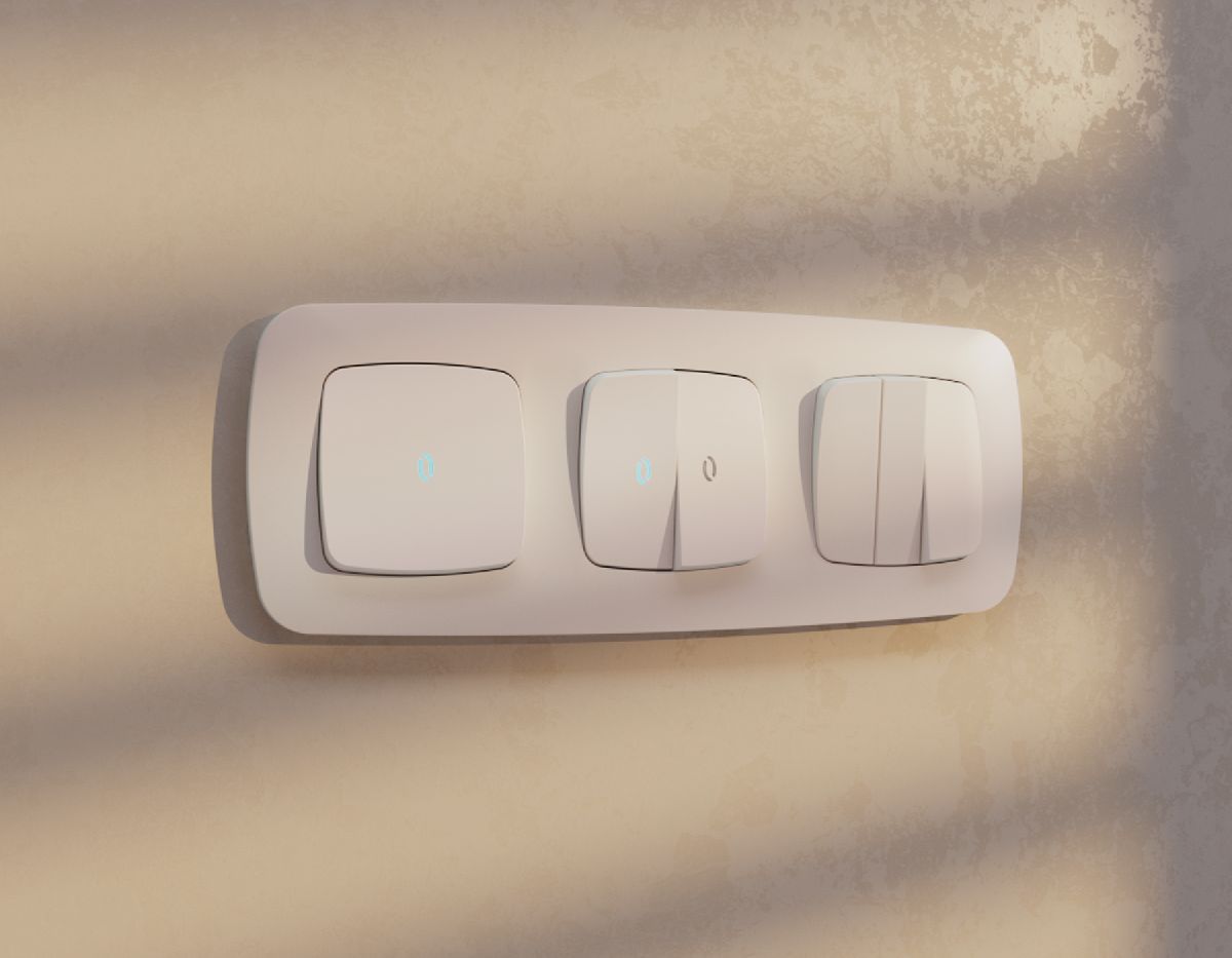 лицевая панель для выключателя одноклавишного с подсветкой ambrella volt omega op2020