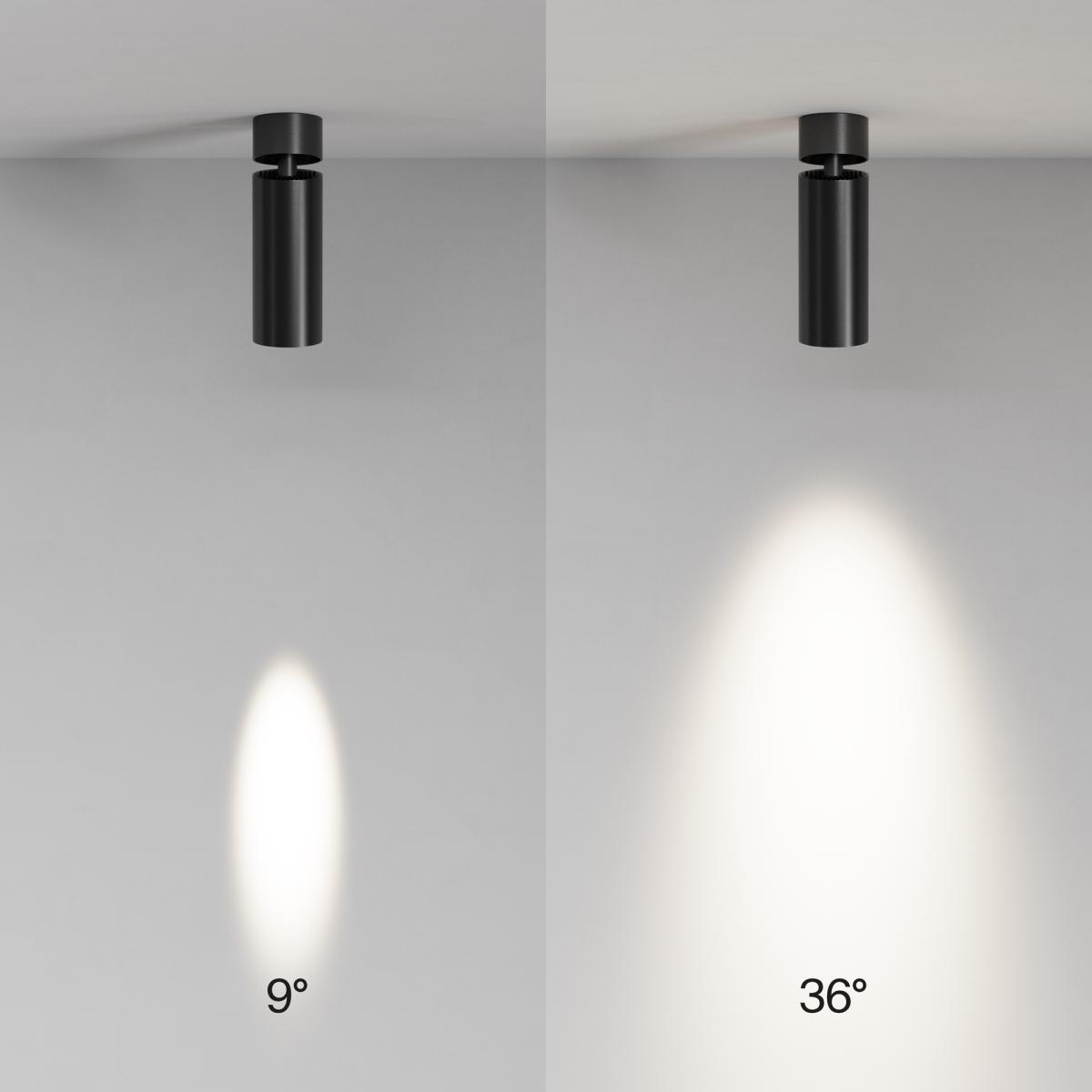 спот maytoni technical focus led c055cl-l12w4k-ss-b