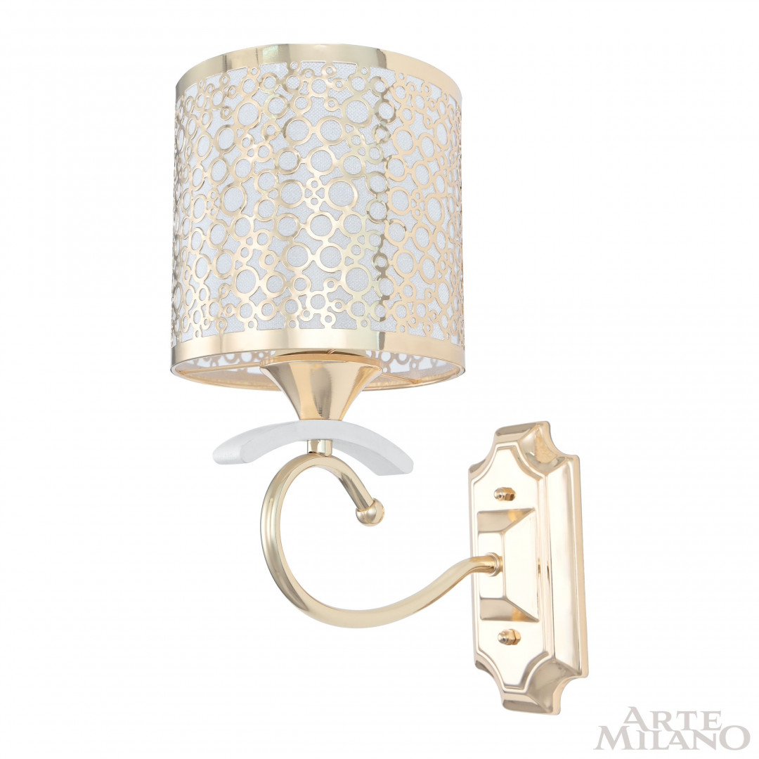 бра arte milano florentia-9787 309787/1w wh/gd