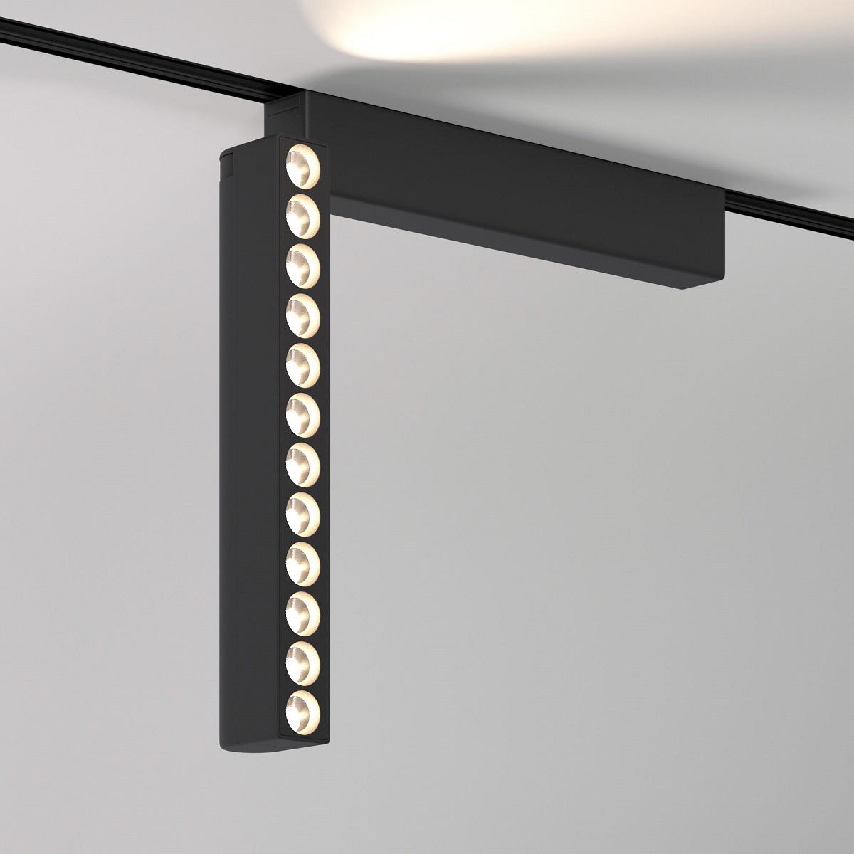 трековый светодиодный светильник elektrostandard flat magnetic insight 85091/01 черный a063707