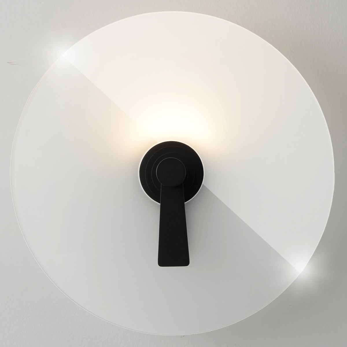 бра crystal lux chiaroscuro ap6w led black