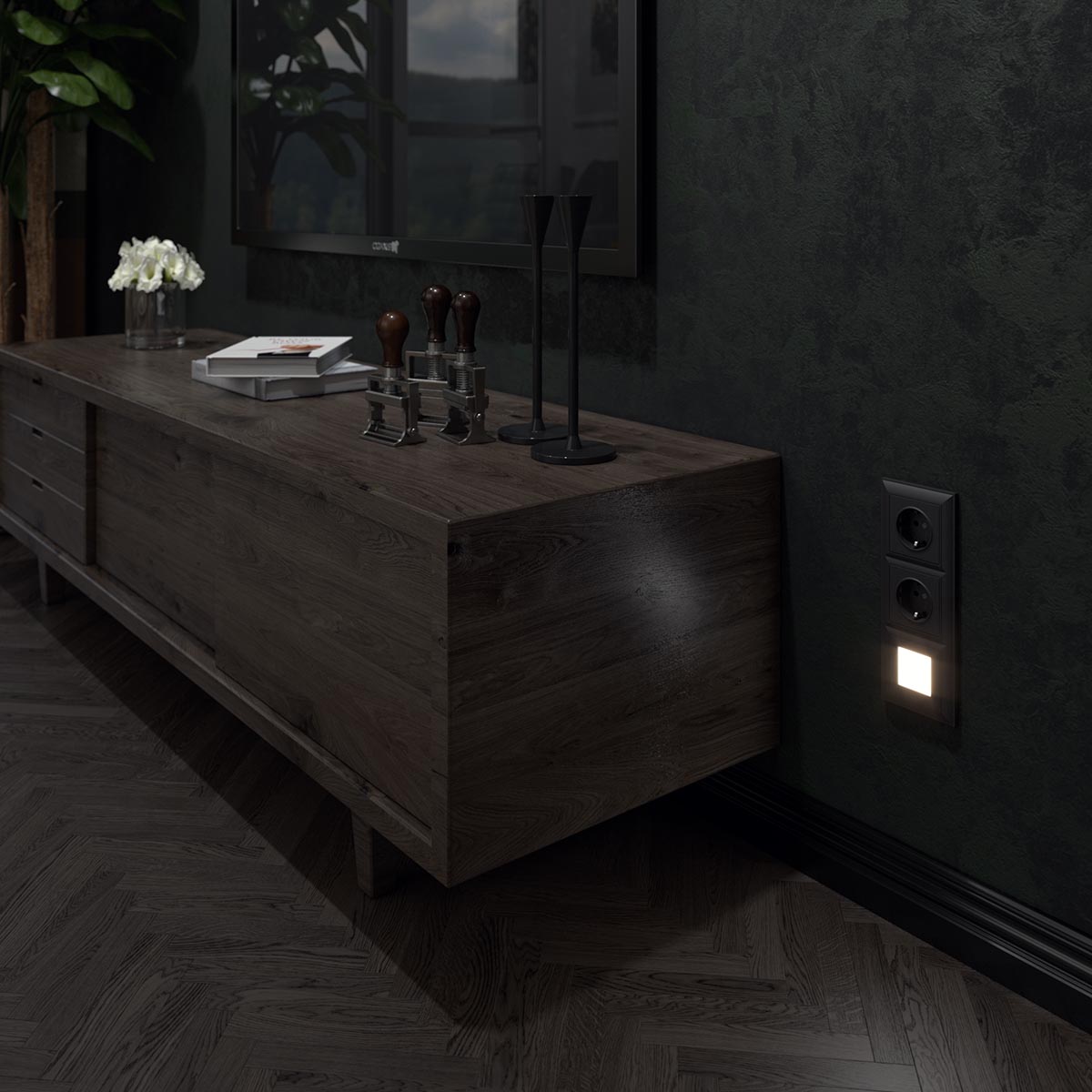 встраиваемая led подсветка werkel черный матовый w1154308 4690389172724