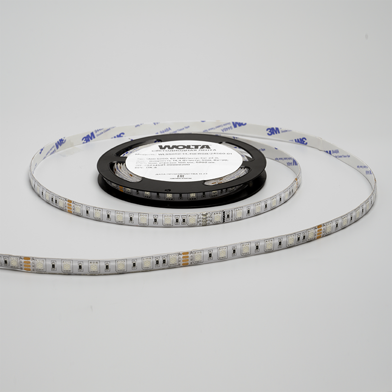 светодиодная лента wolta wls5050-14,4w/rgb/24s60-01