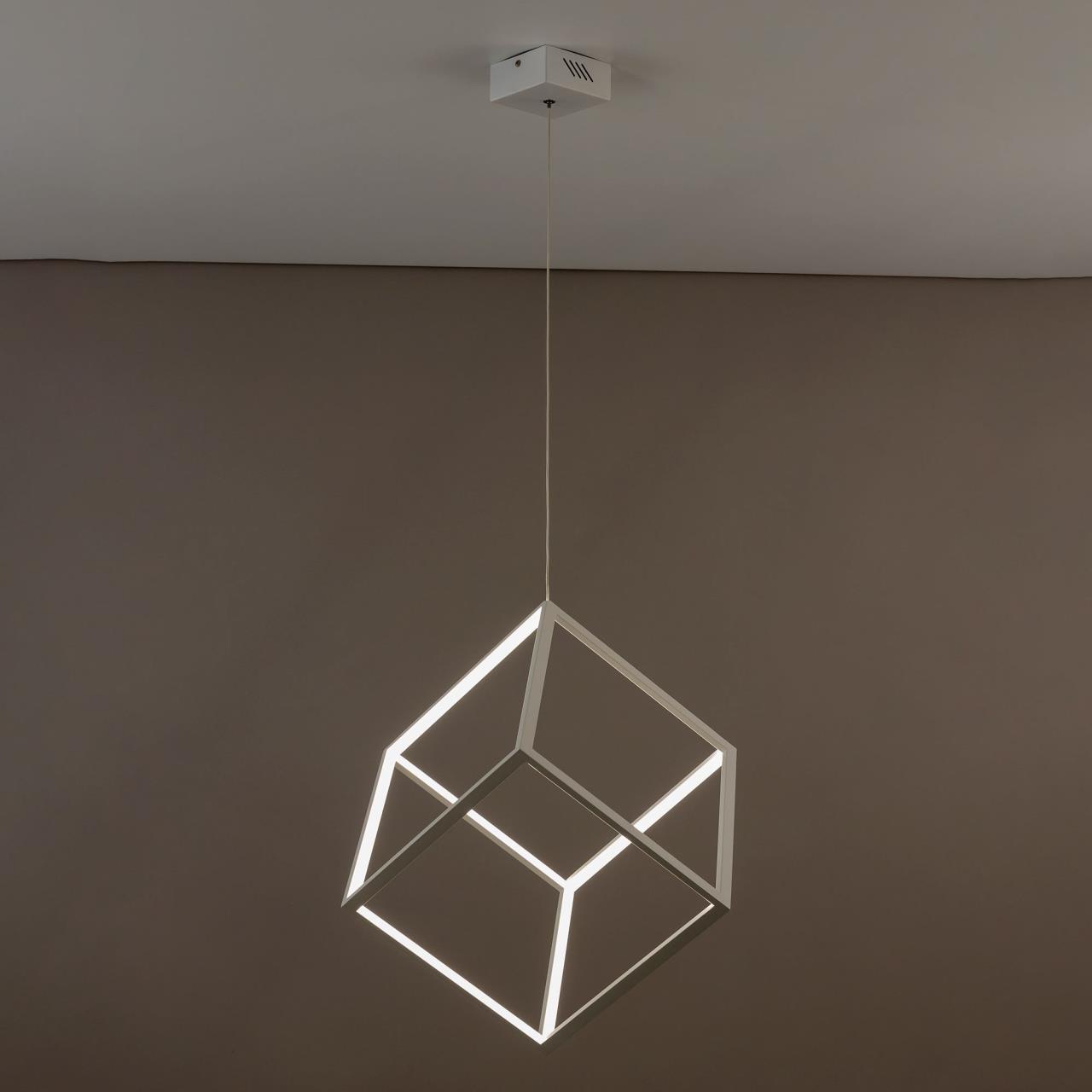 подвесной светодиодный светильник citilux куб cl719300