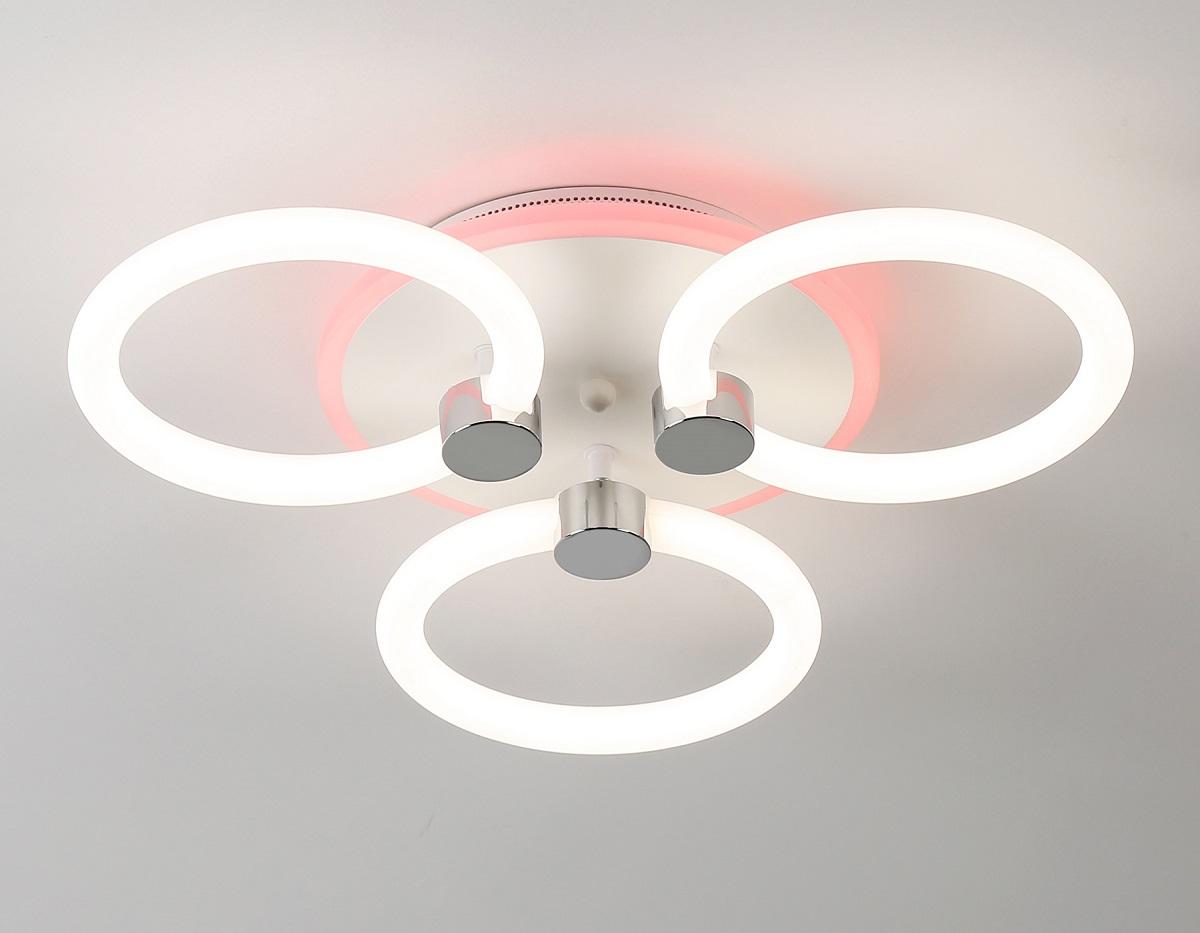 потолочная светодиодная люстра ambrella light acrylica original fa3838