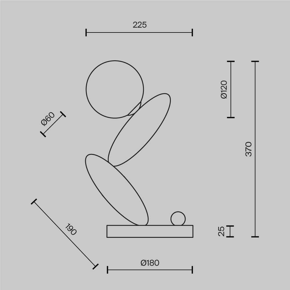 настольная лампа maytoni resonance mod482tl-l6pt3k