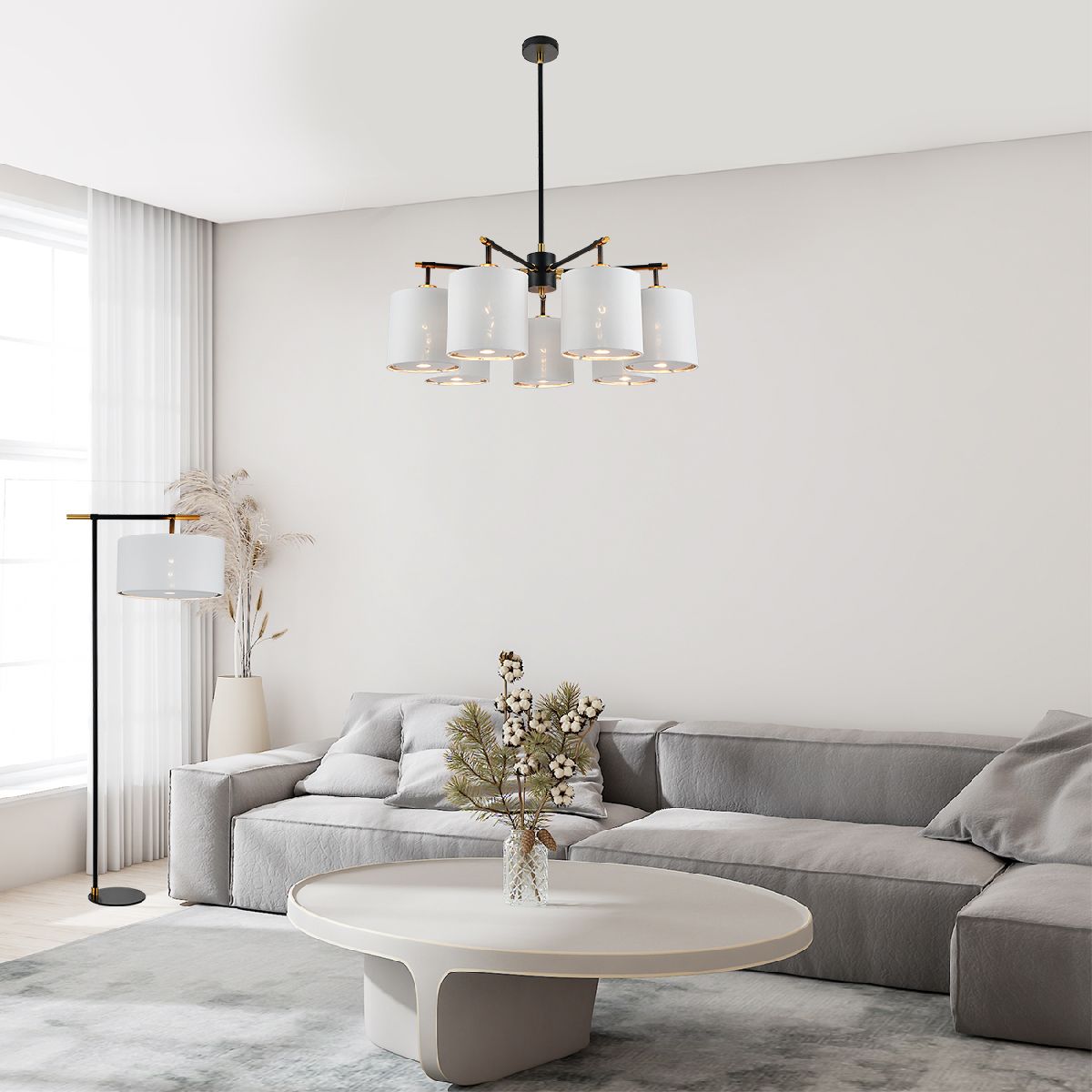 люстра на штанге escada adagio 10186/7pl