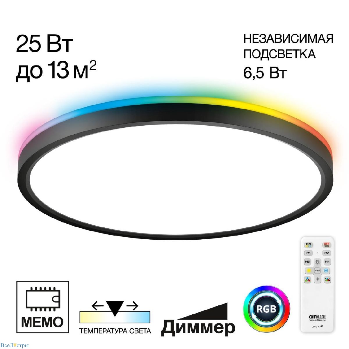 потолочный светильник citilux norma cl749321