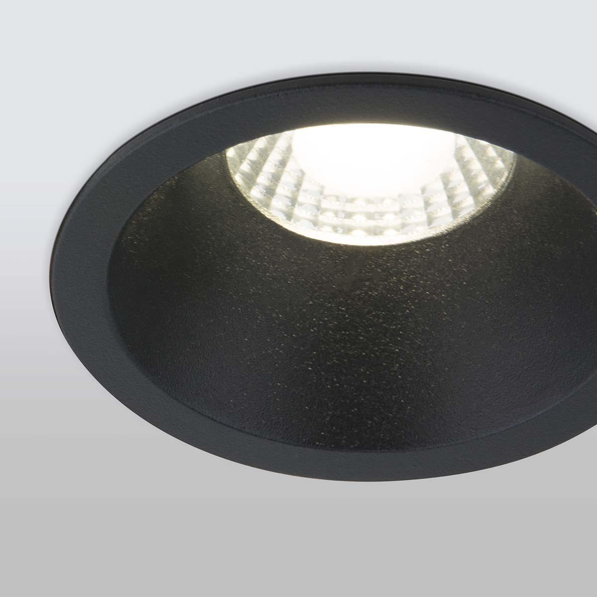 встраиваемый светодиодный светильник elektrostandard 15266/led черный 4690389175534