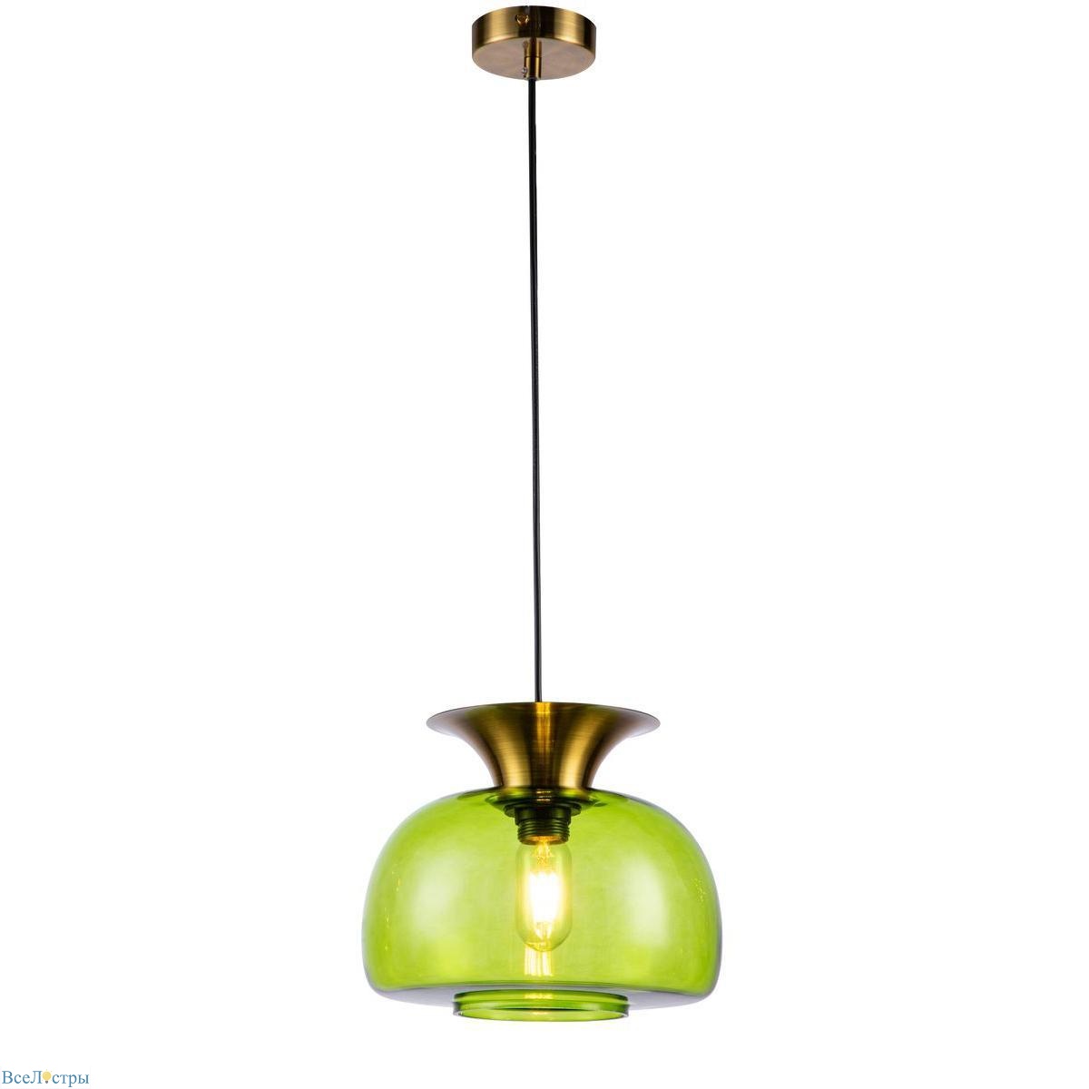 подвесной светильник indigo mela 11004/1p green v000097