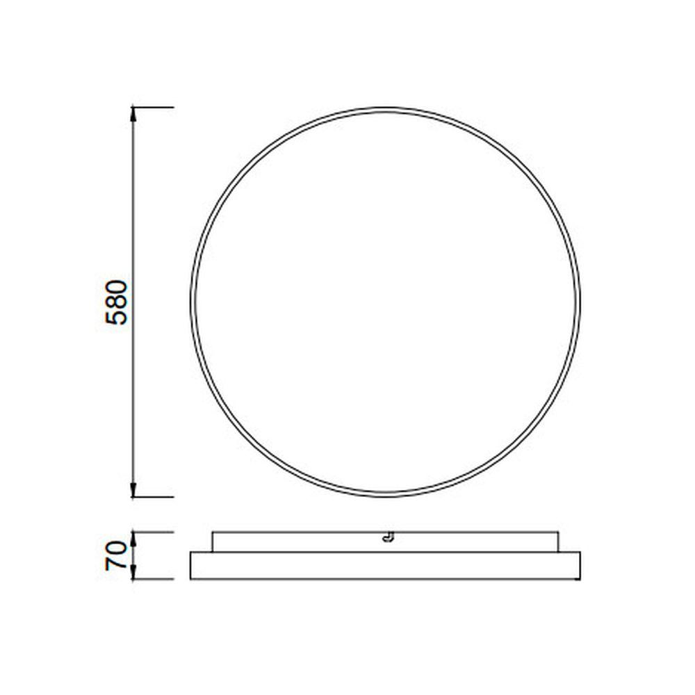 потолочный светодиодный светильник mantra reflex 5342