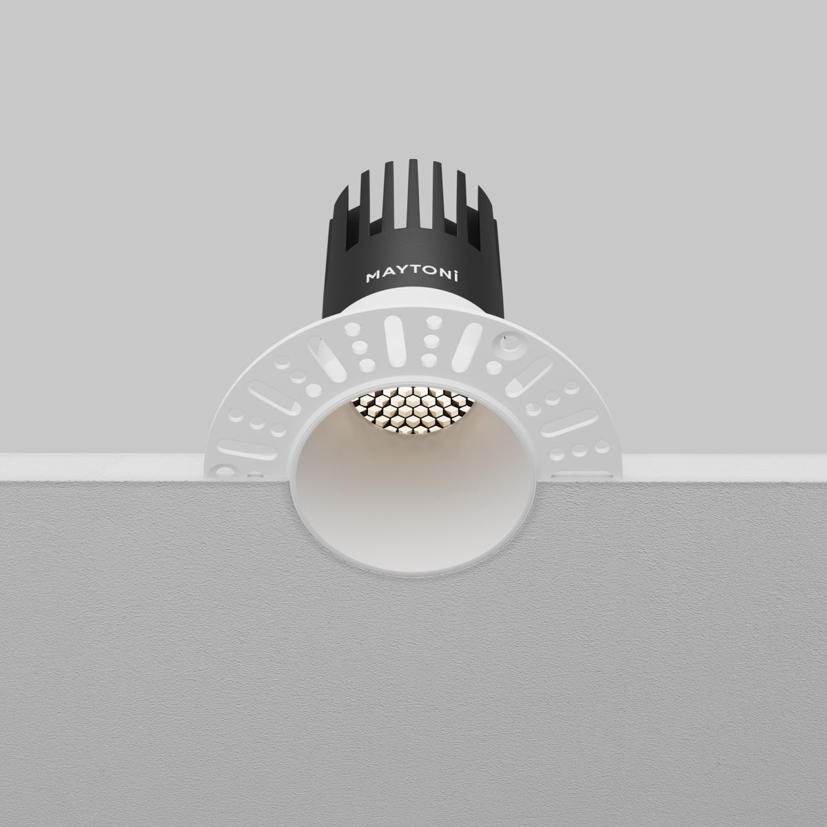 встраиваемый светильник maytoni dip dl120-10w-4k-trs-w