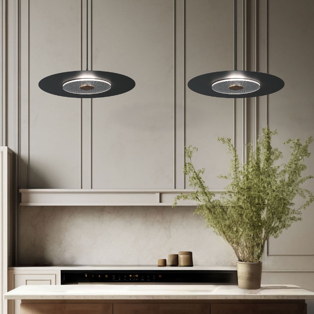 подвесной светильник eurosvet kontur 40030/1 led черный a069226