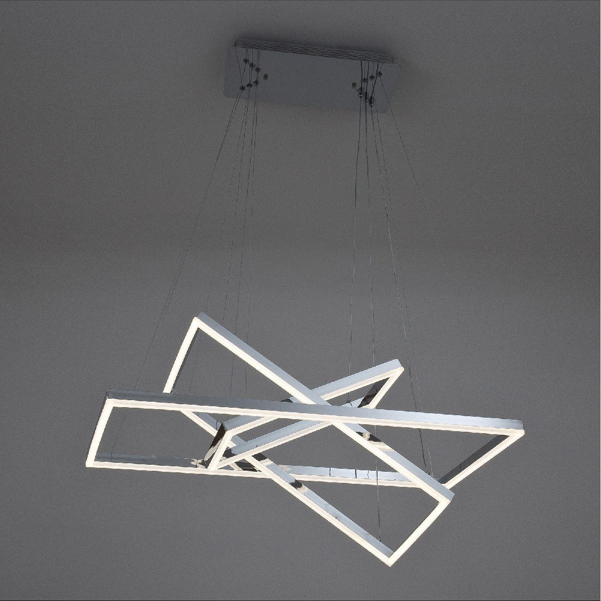 подвесная люстра led4u l11001-3 cr