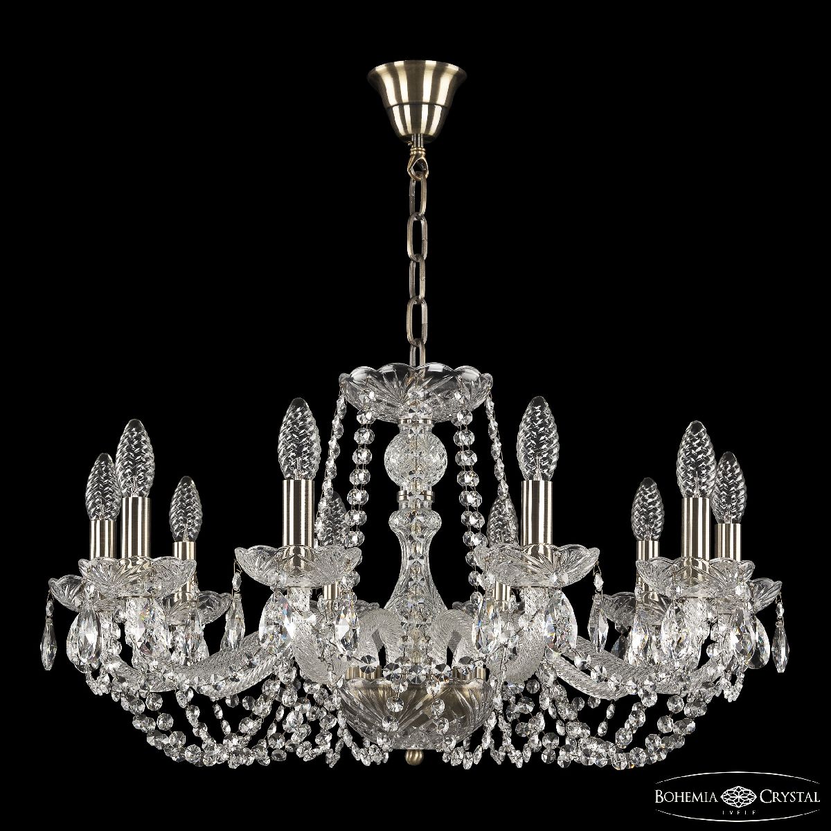 подвесная люстра bohemia ivele crystal 119/10/240 pa