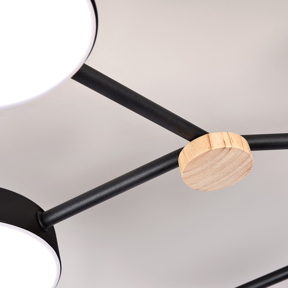 потолочная люстра led4u l3201-700 bk