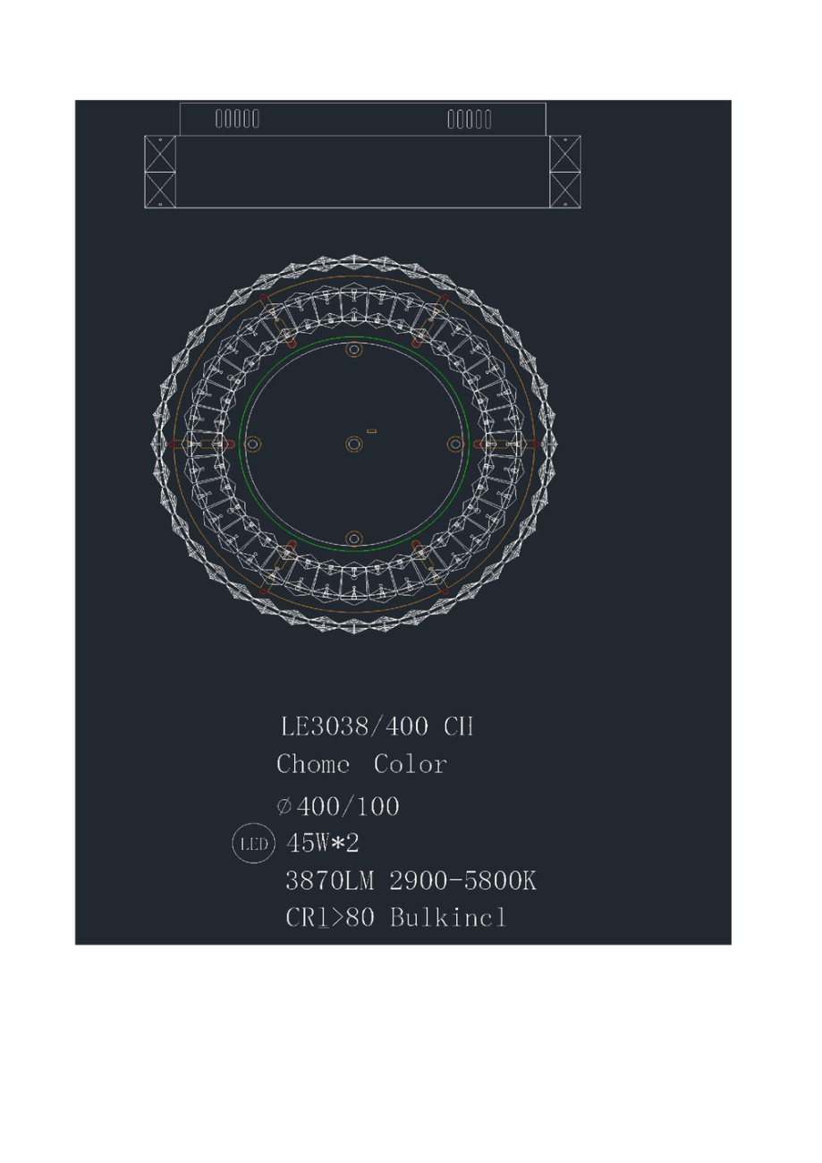 потолочный светильник janette le3038/400 ch