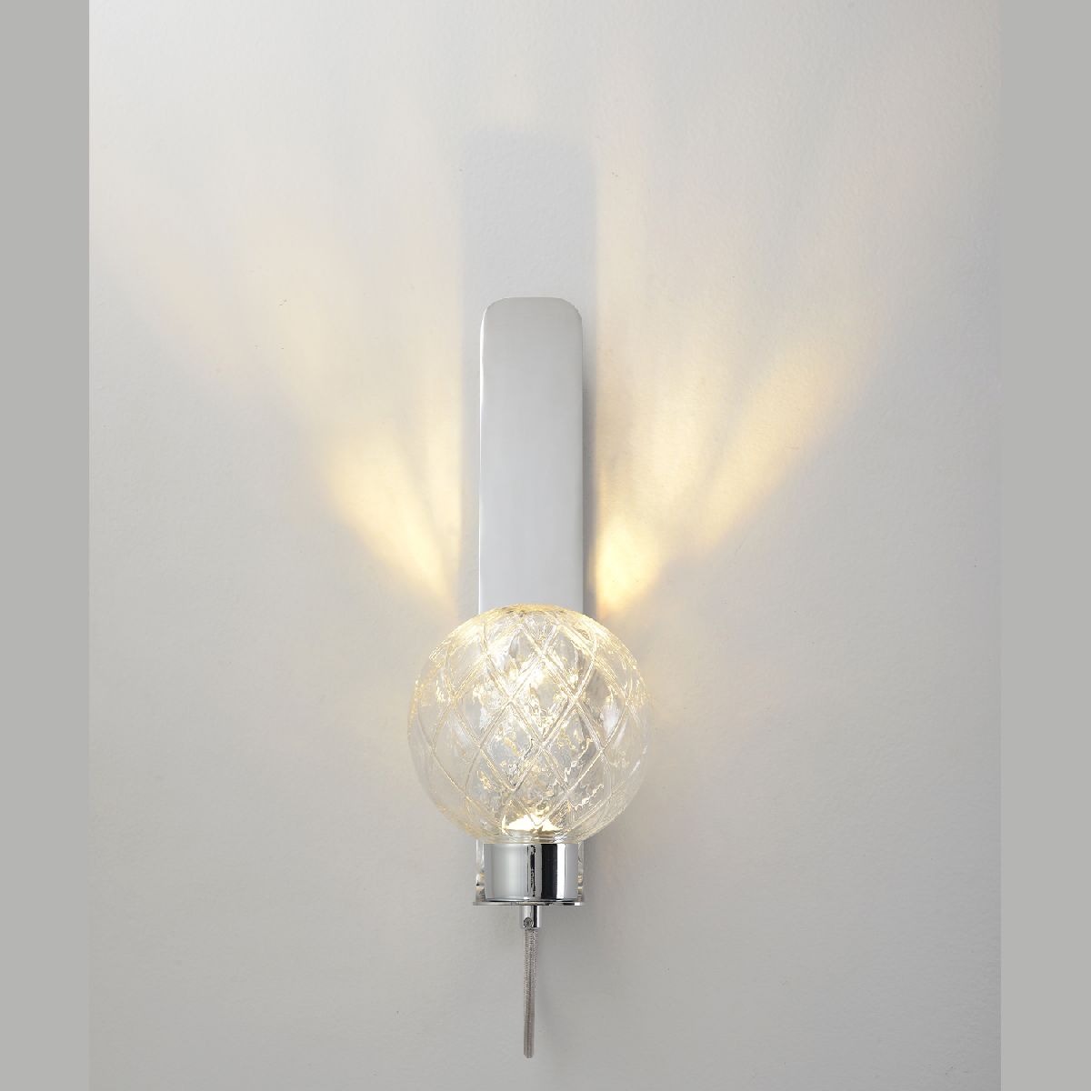 бра crystal lux bella ap1 chrome