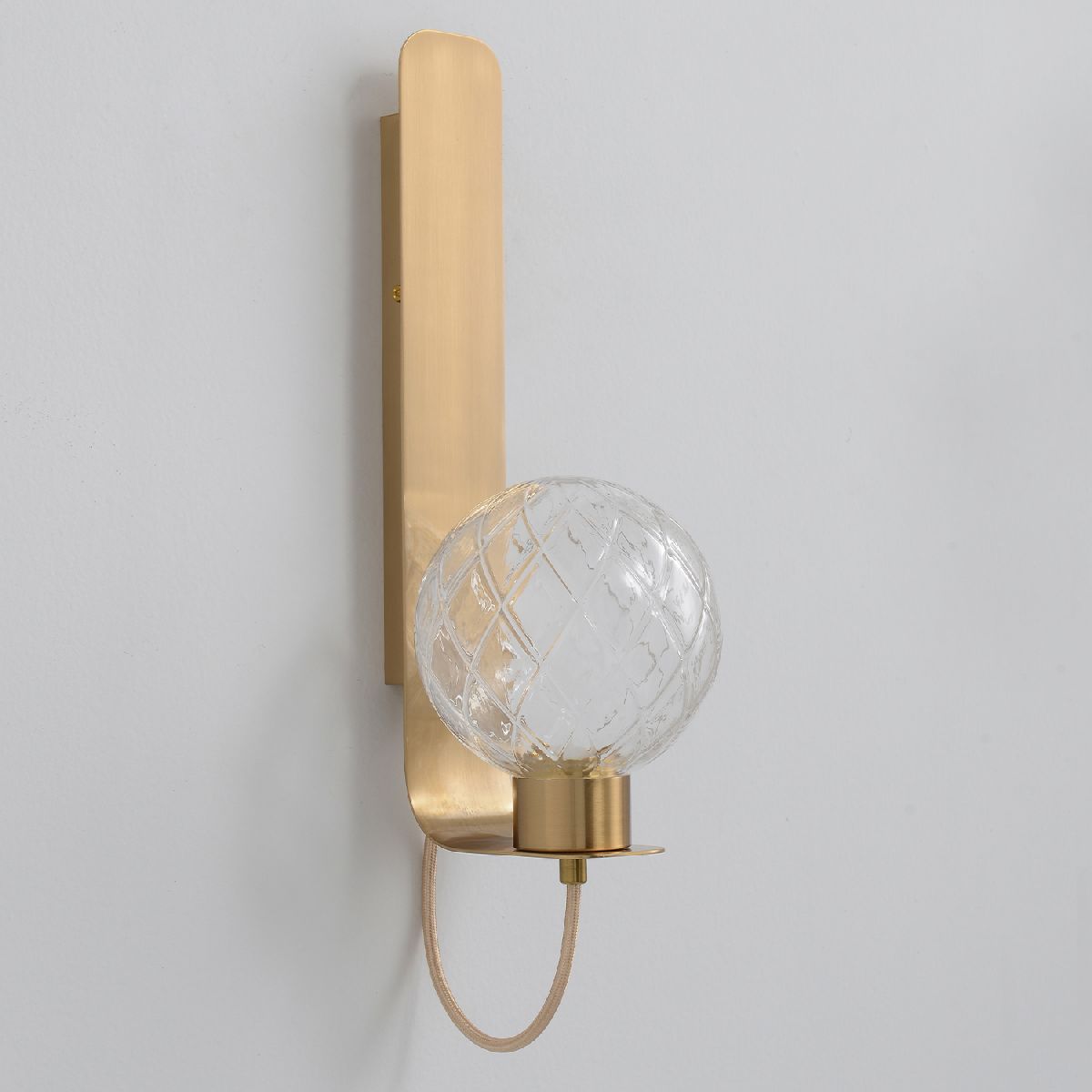 бра crystal lux bella ap1 brass