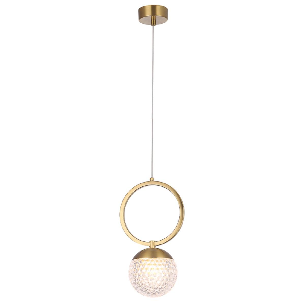 подвесной светильник crystal lux carolina sp1 v1 brass