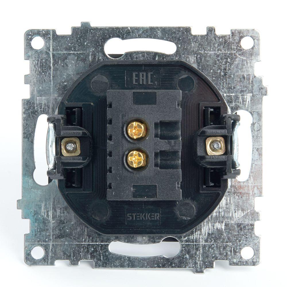 розетка 2хusb stekker катрин черный gls10-7115-05 39616