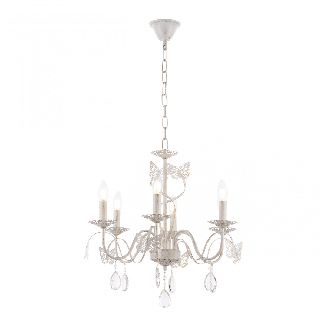 подвесная люстра arte milano 346179/6 wt+sl