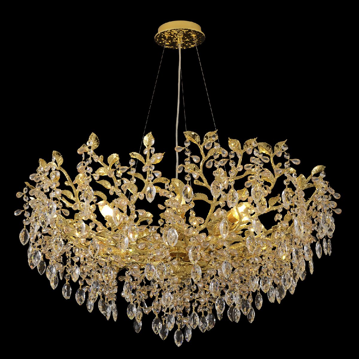 подвесная люстра crystal lux eden sp10 gold