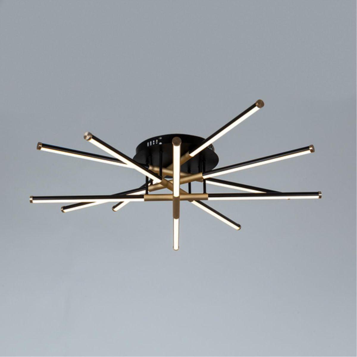 потолочная светодиодная люстра arte lamp fernando a2199pl-6bk