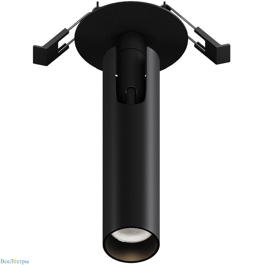встраиваемый светодиодный спот maytoni technical focus t c141rs-l125-6w3k-b
