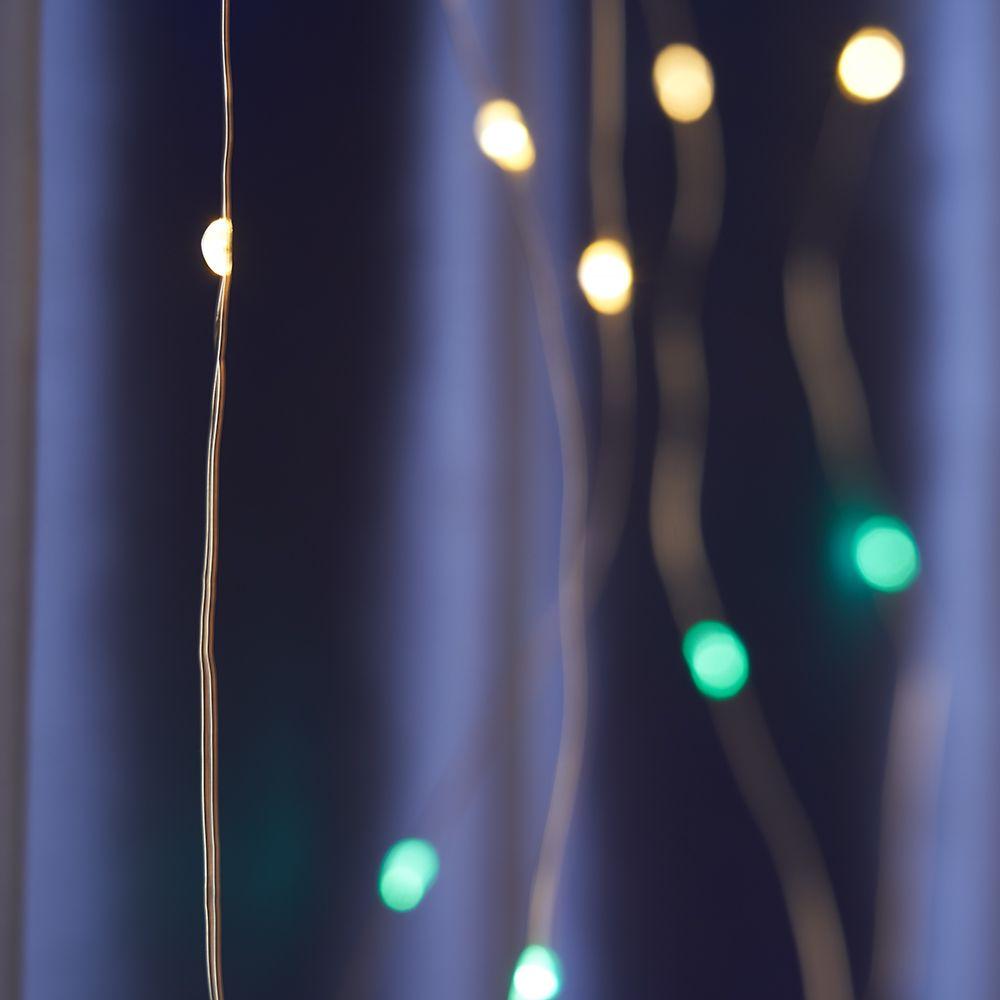 светодиодная гирлянда feron занавес usb разноцветная без мерцания cl590 41637