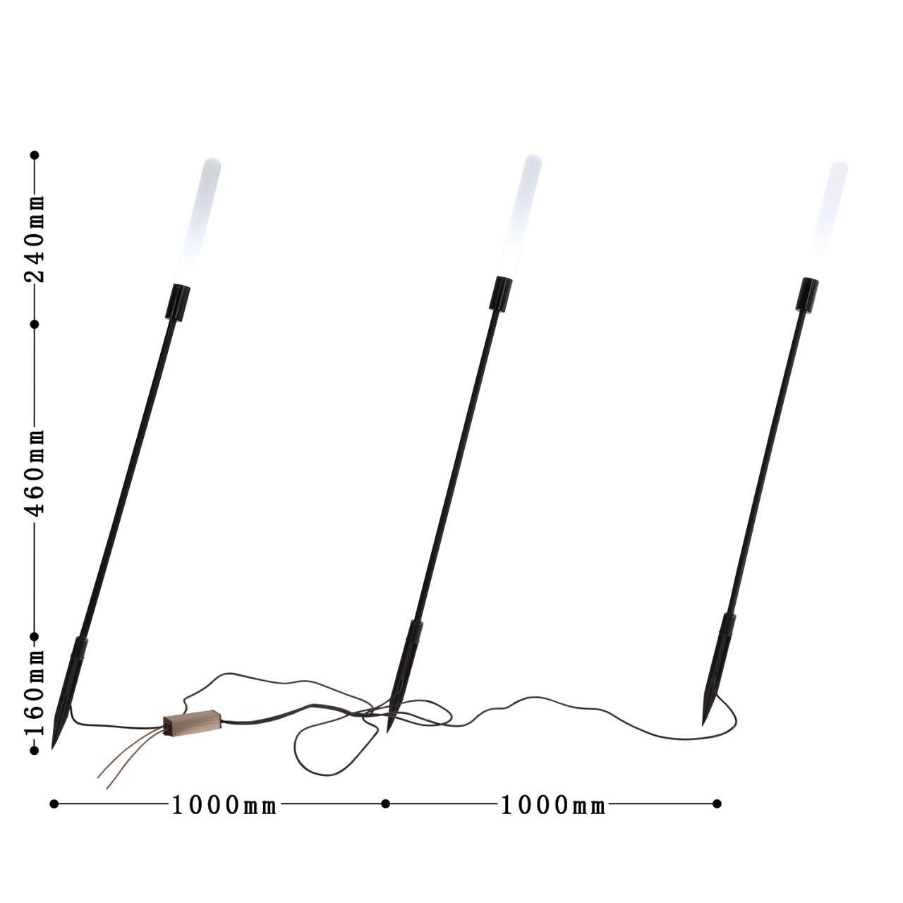 уличный светодиодный светильник favourite reedy 4048-3t