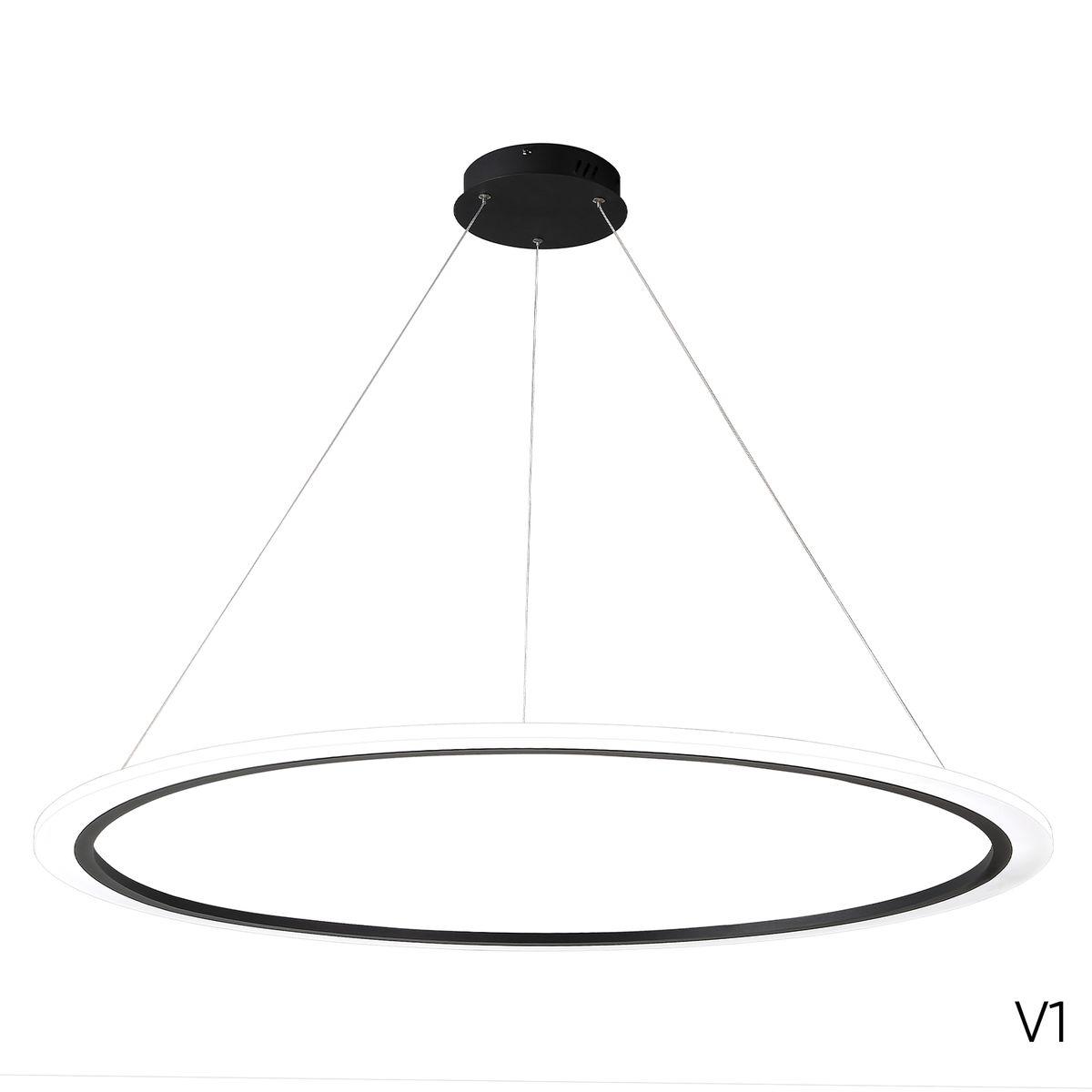 подвесной светодиодный светильник crystal lux manzana sp40w led black
